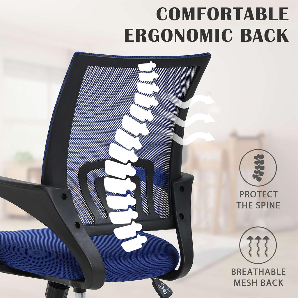Comfortable Adjustable Mesh Office Chair with Lumbar Support