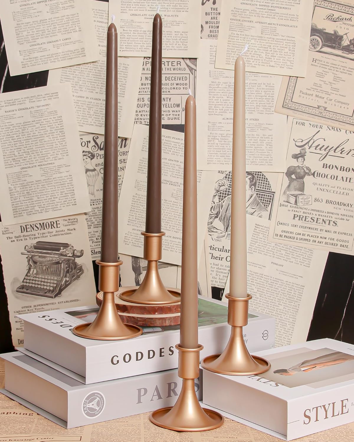 Taper Candles Unscented Smokeless Long Tall Tapered Candle for Candlesticks SticksHome Decor Dinner