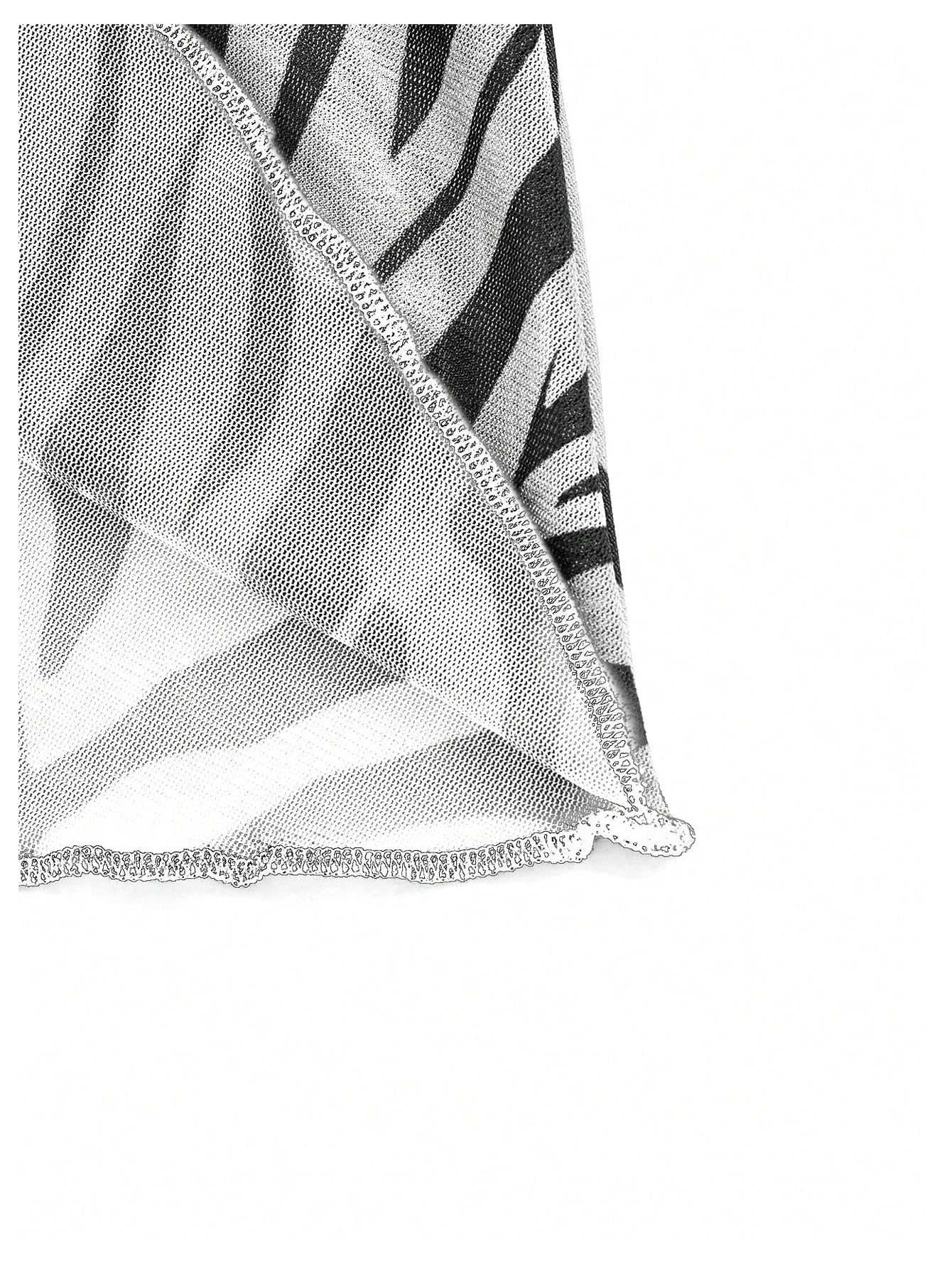 Women's Y2k Leopard Print Halter Dress Mesh Layered Ruffle Hem Animal Cheetah Dresses