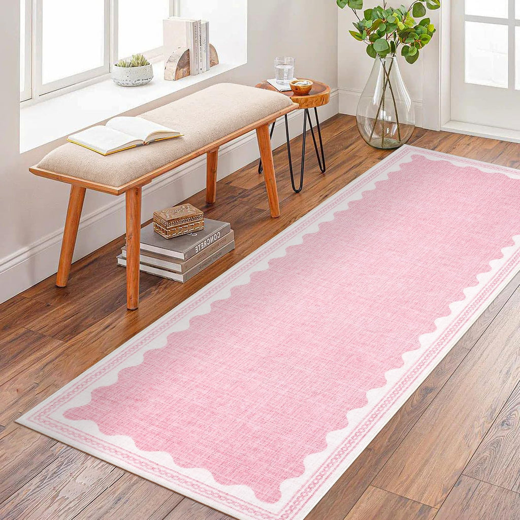 Scalloped Rug Soft Carpet