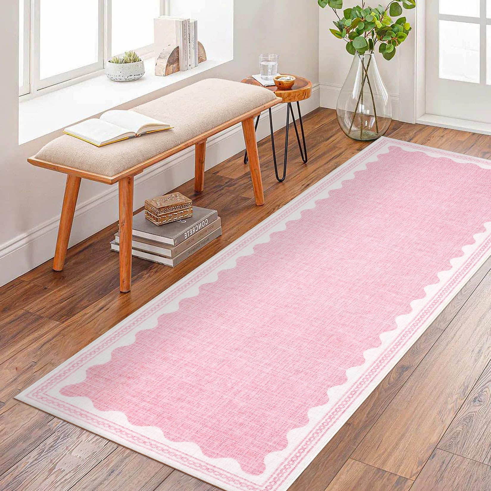 Scalloped Rug Soft Carpet