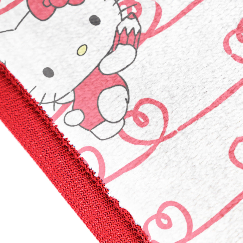 Hello Kitty White Kitties Plush Blanket - Measures 60 x 90 Inches, Kids Bedding - Super Soft Fleece Bedding