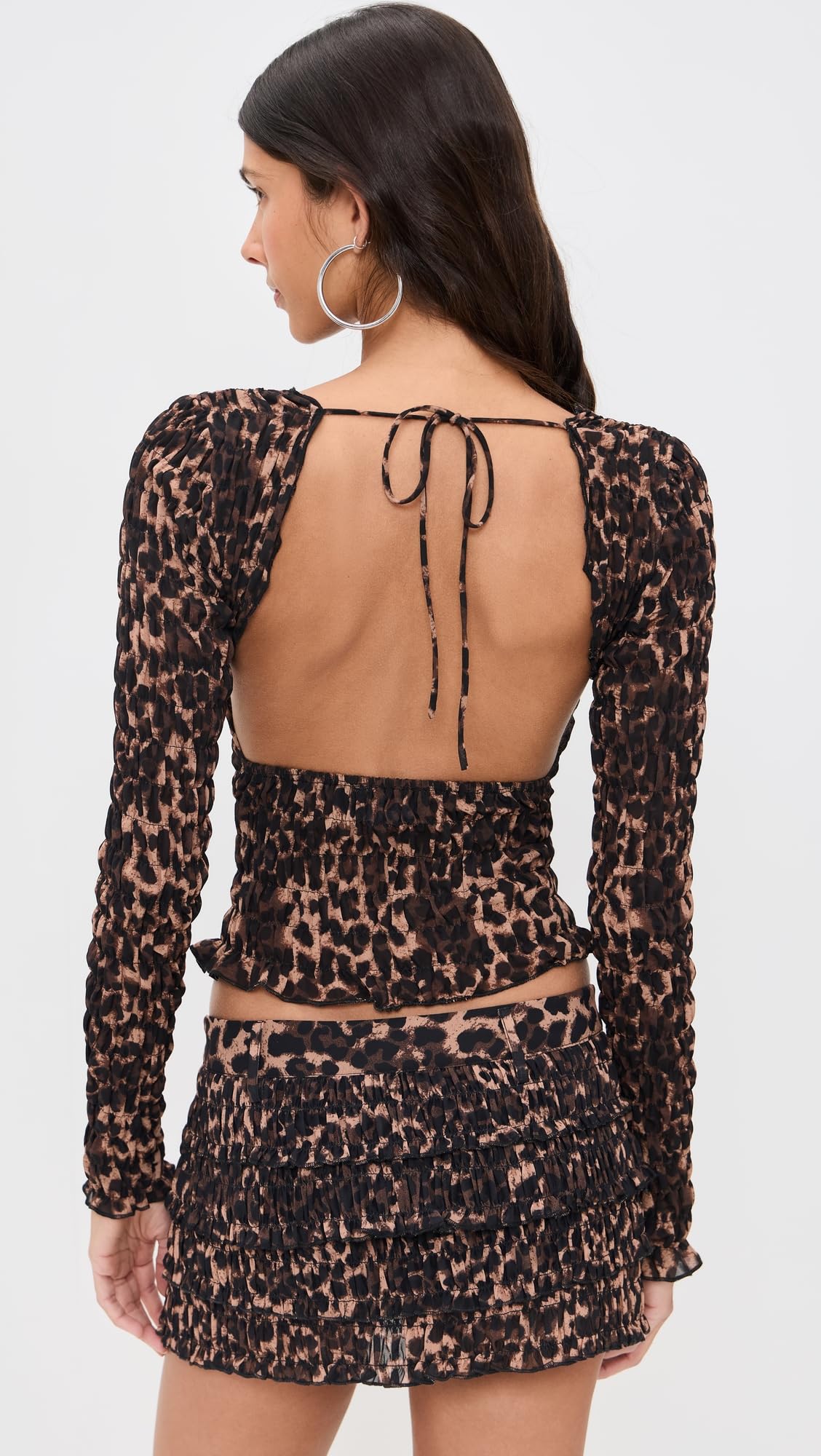 Women's Tie Long Sleeve Top