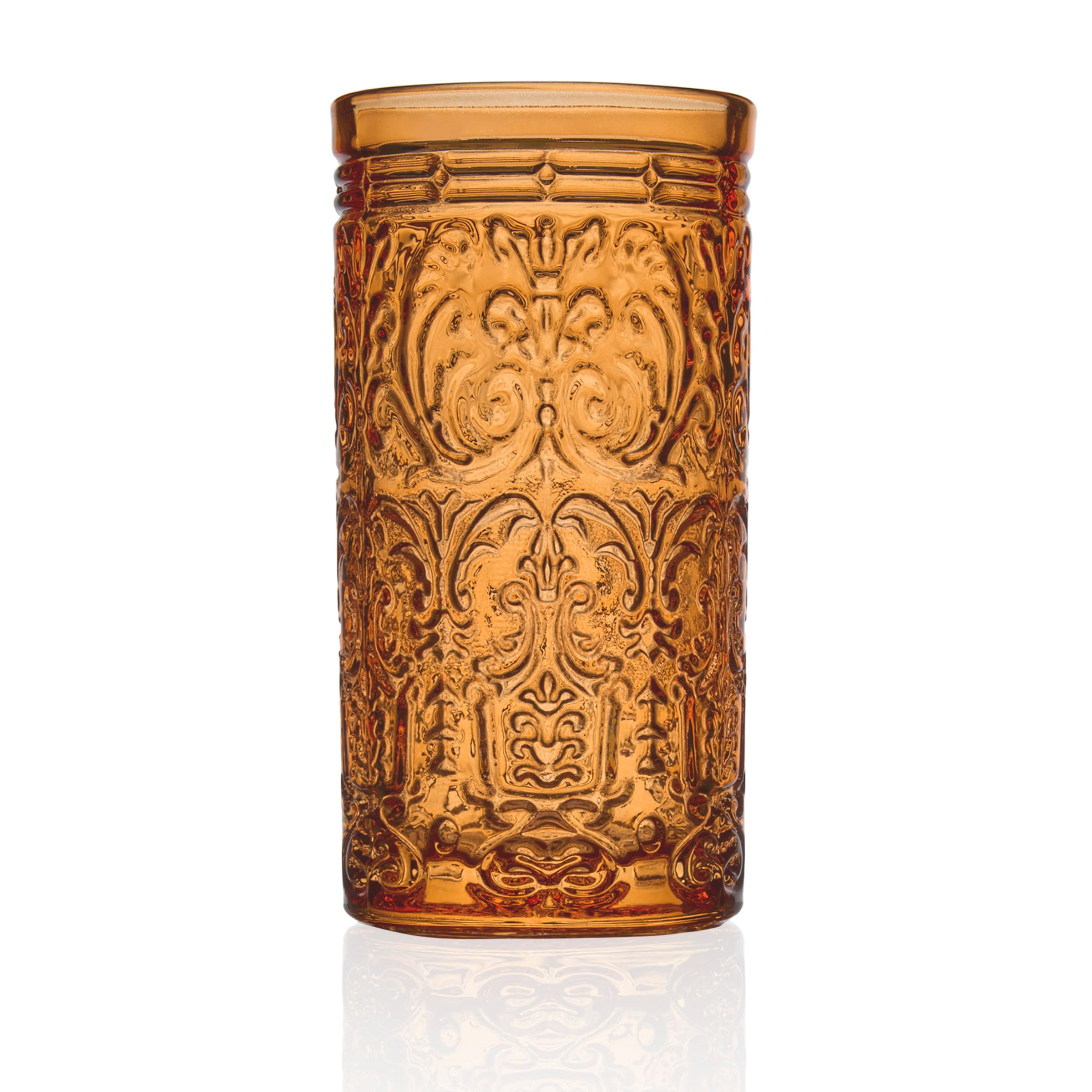 Vintage Decor Old Fashioned Whiskey Glasses, Drinking Glasses, Glass Cups, 12oz