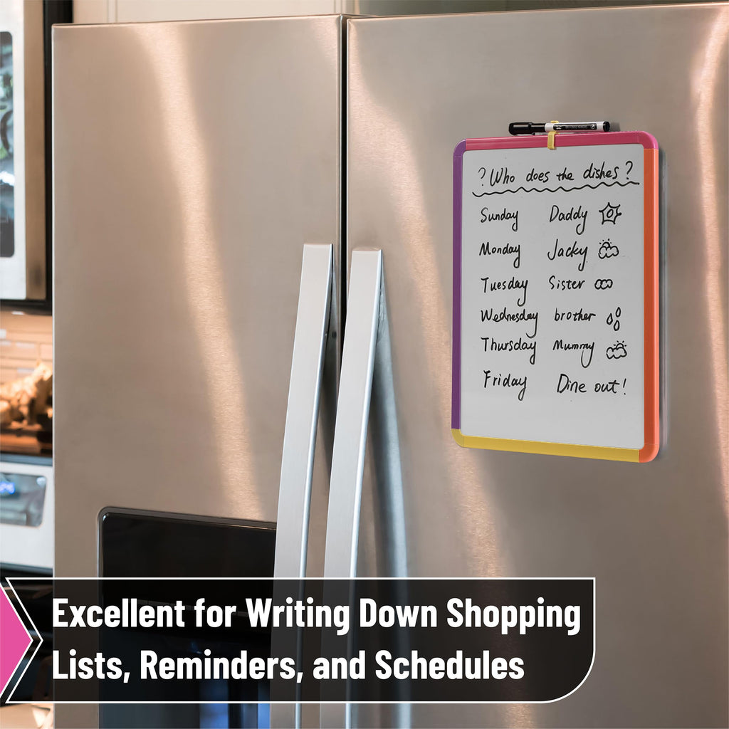 Dry Erase Board, 14â€?x 11â€?with a Black Dry Erase Marker Color Frame, Small White Board Dry Erase Whiteboard