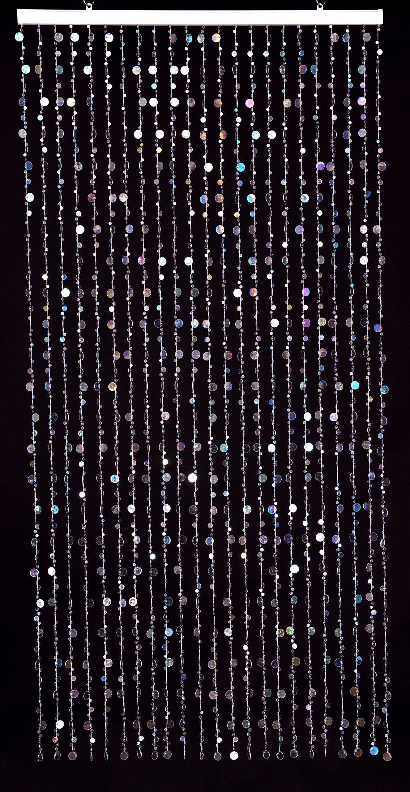 Iridescent Faux Crystal Acrylic Bubble Beaded Curtains for Doorway Room Divider Backdrop Decoration