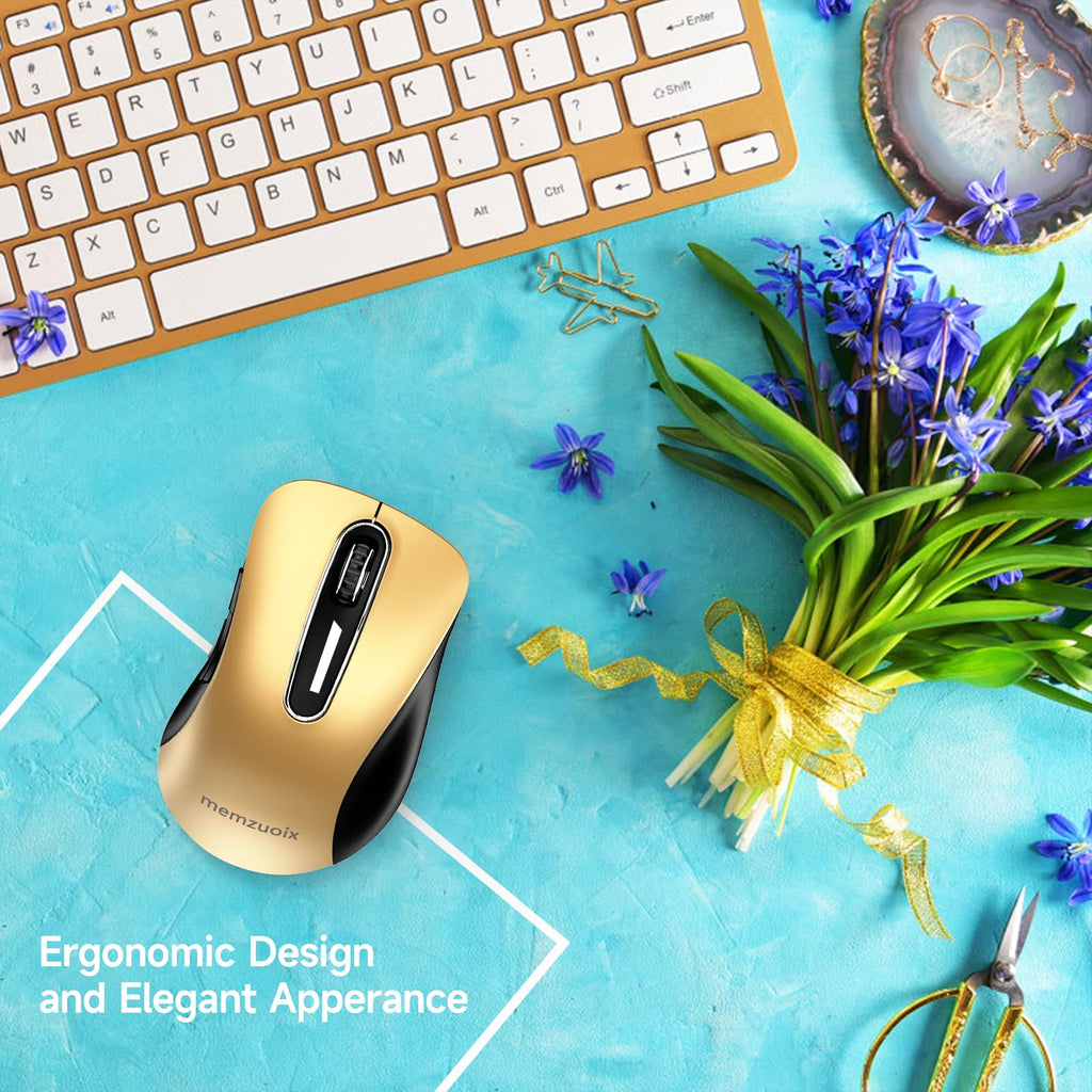 Portable Computer Wireless Mouse for Laptop, PC, Desktop, MacBook, 5 Buttons