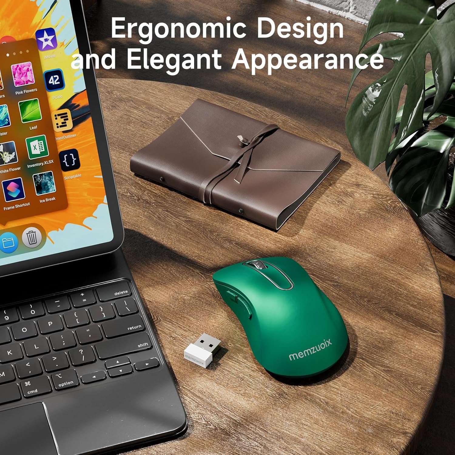 Portable Computer Wireless Mouse for Laptop, PC, Desktop, MacBook, 5 Buttons