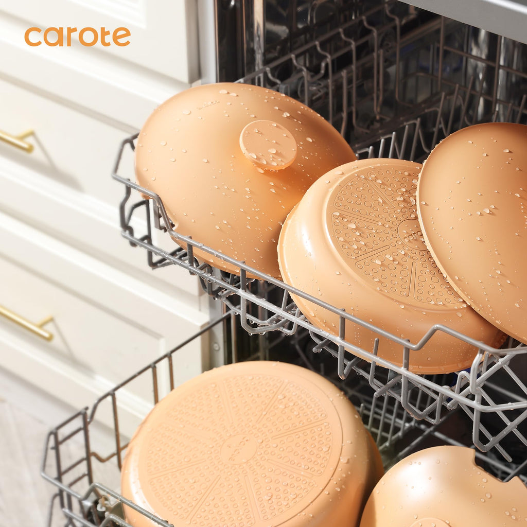 Pots and Pans Set Non Stick, Nonstick Cookware Set, Oven/Dishwasher/Fridge Safe Pots and Pans, RV Safe Cookware, 23pcs Gift Set Detachable Handle