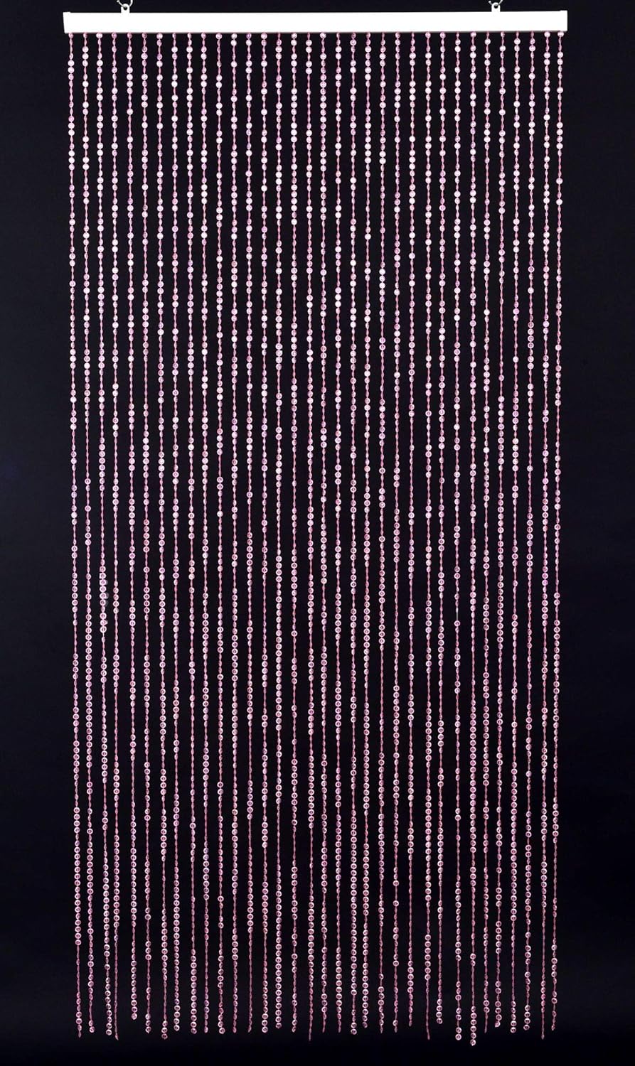 Strands Iridescent Crystal Beaded Curtain for Doorway Room Divider Party Bedroom Decorations, Diamond Cut Bead Curtain, 34 PCS 3FT X 9FT