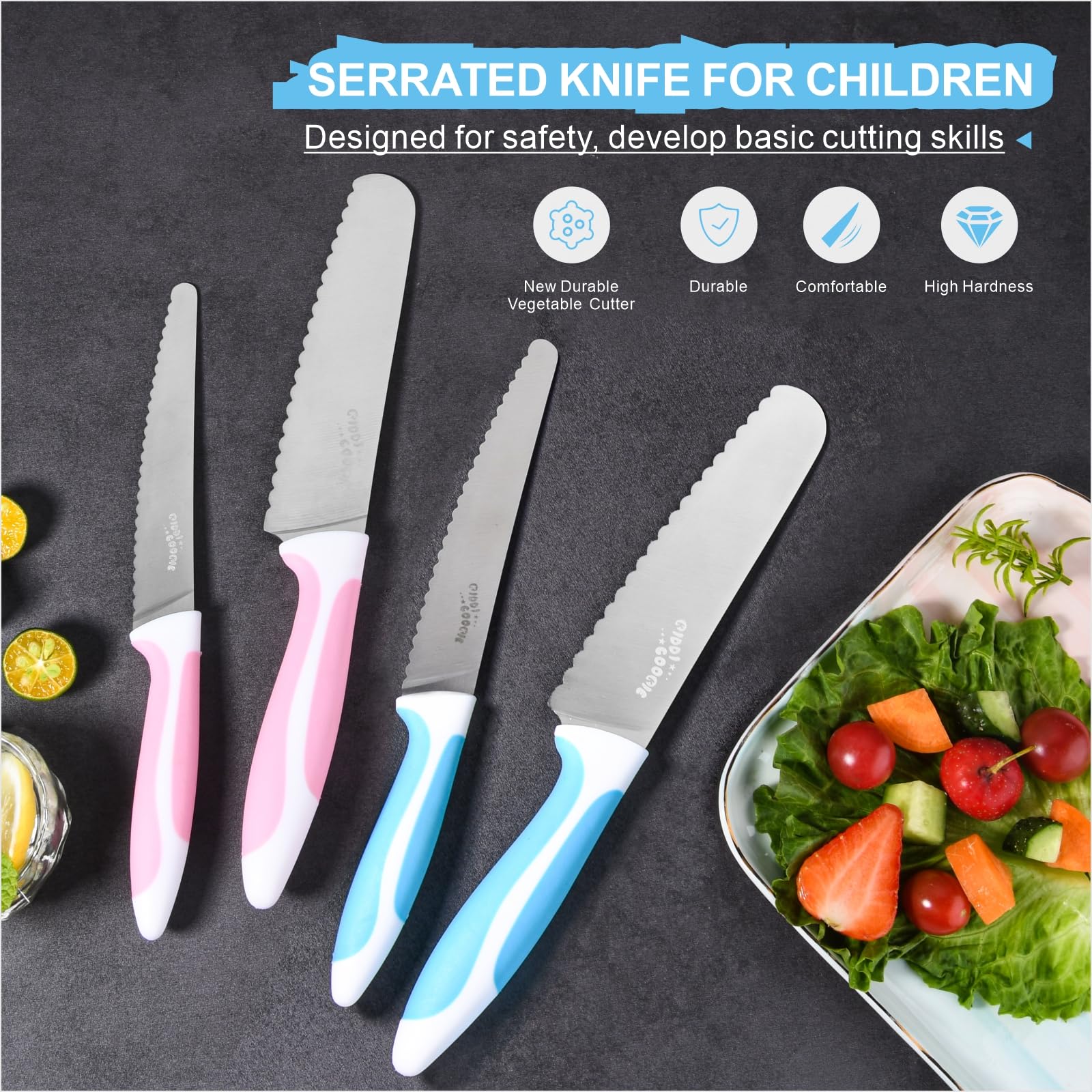 New 5" Serrated Bread Knife - Stainless Steel Tomato & Lettuce Knife