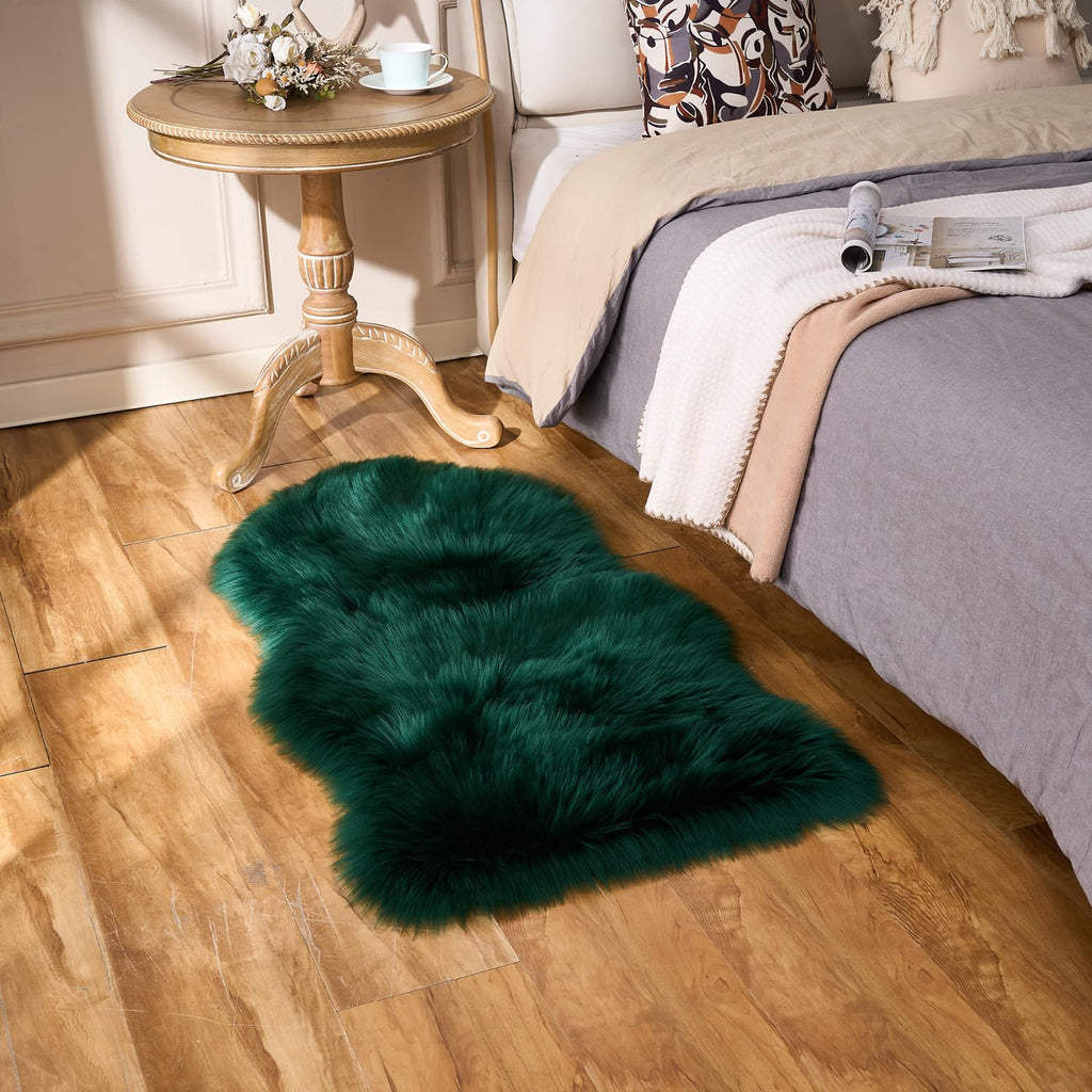 Ultra Soft Faux Fluffy/Fuzzy Shaggy Area Rug - Fur Chair Cover Seat Pad
