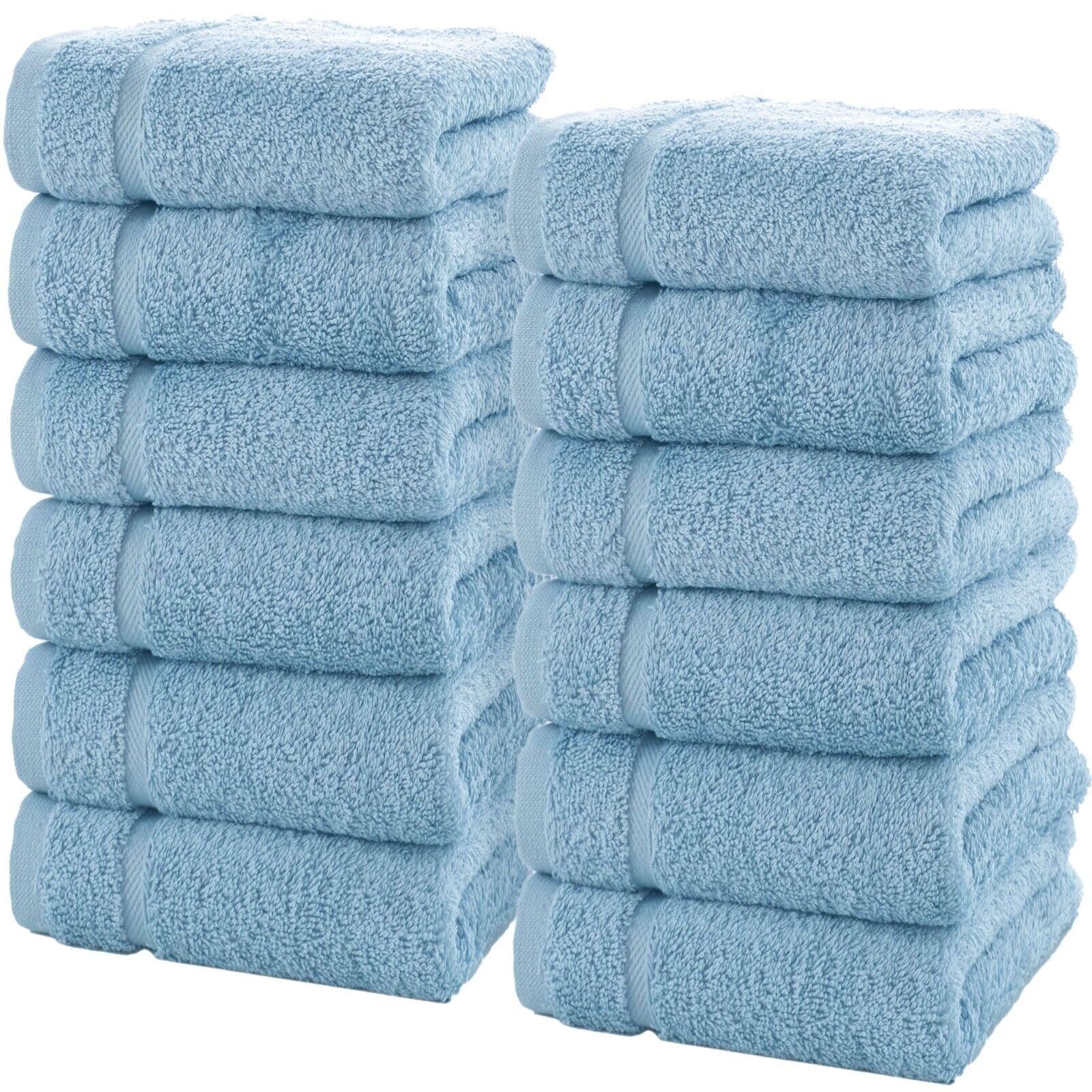 Linen Bath Towels Set for Bathroom Original Turkish Cotton Soft, Absorbent and Premium 2 Bath Towels, 2 Hand Towels, 2 Washcloths