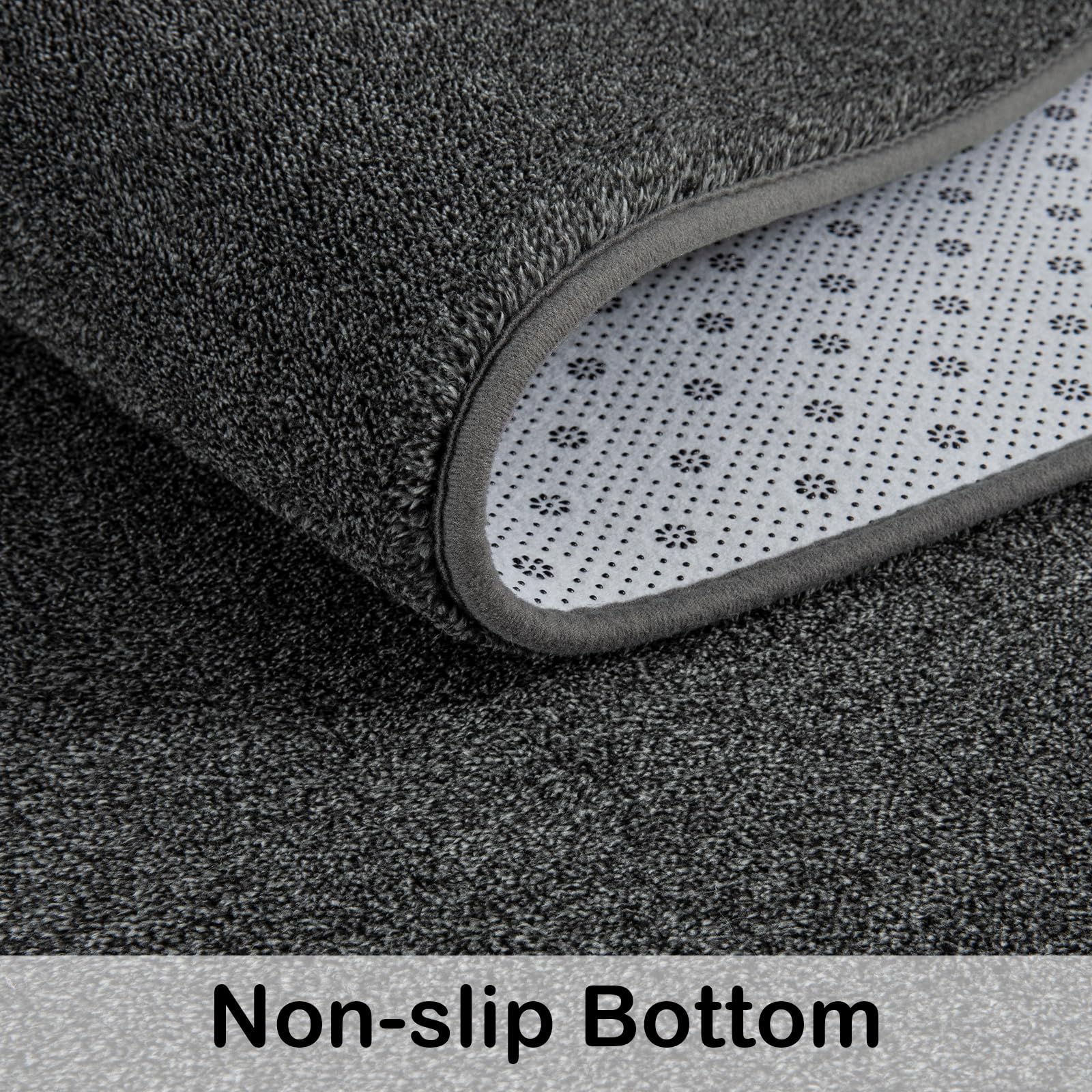 Shag Rugs with Memory Foam for Living Room Dorm, Machine Washable Carpet