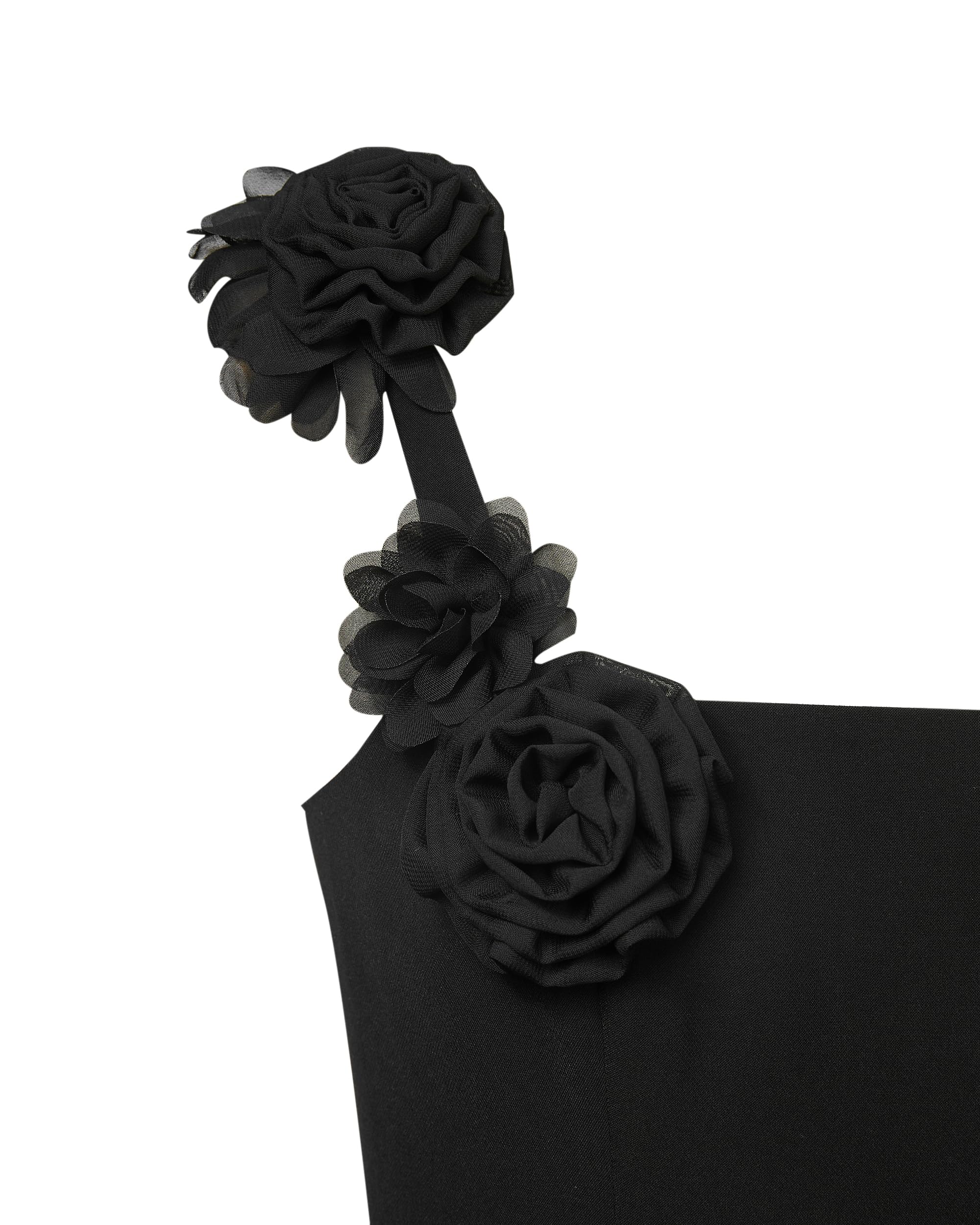 Women's Rosette Applique Mini Dress