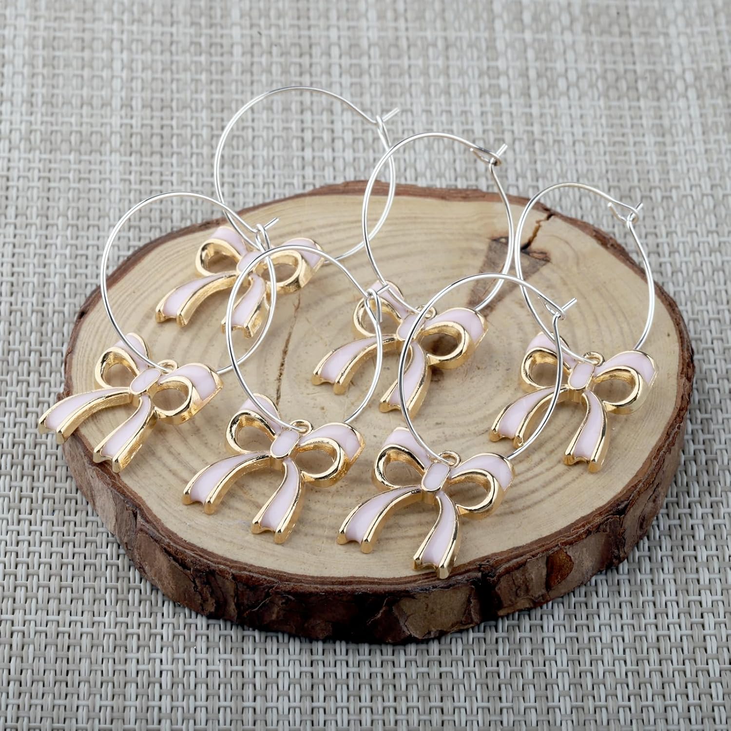 Wine Bow Charms Wine Glass Charms For Stem Glasses