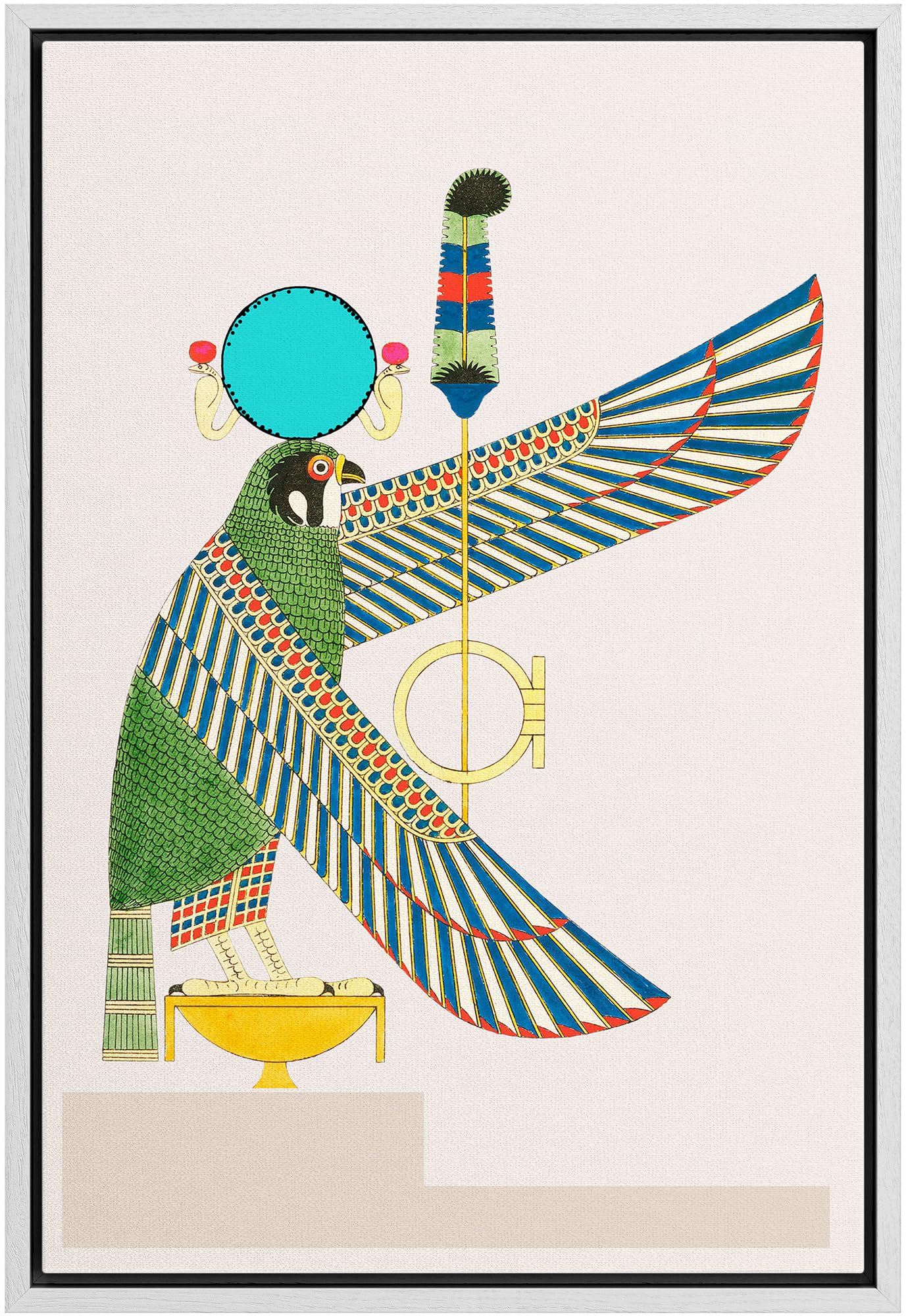 Framed Multicolored Disco Ball Canvas Print â€?Preppy Wall Art for Living Room, Bedroom, or Office