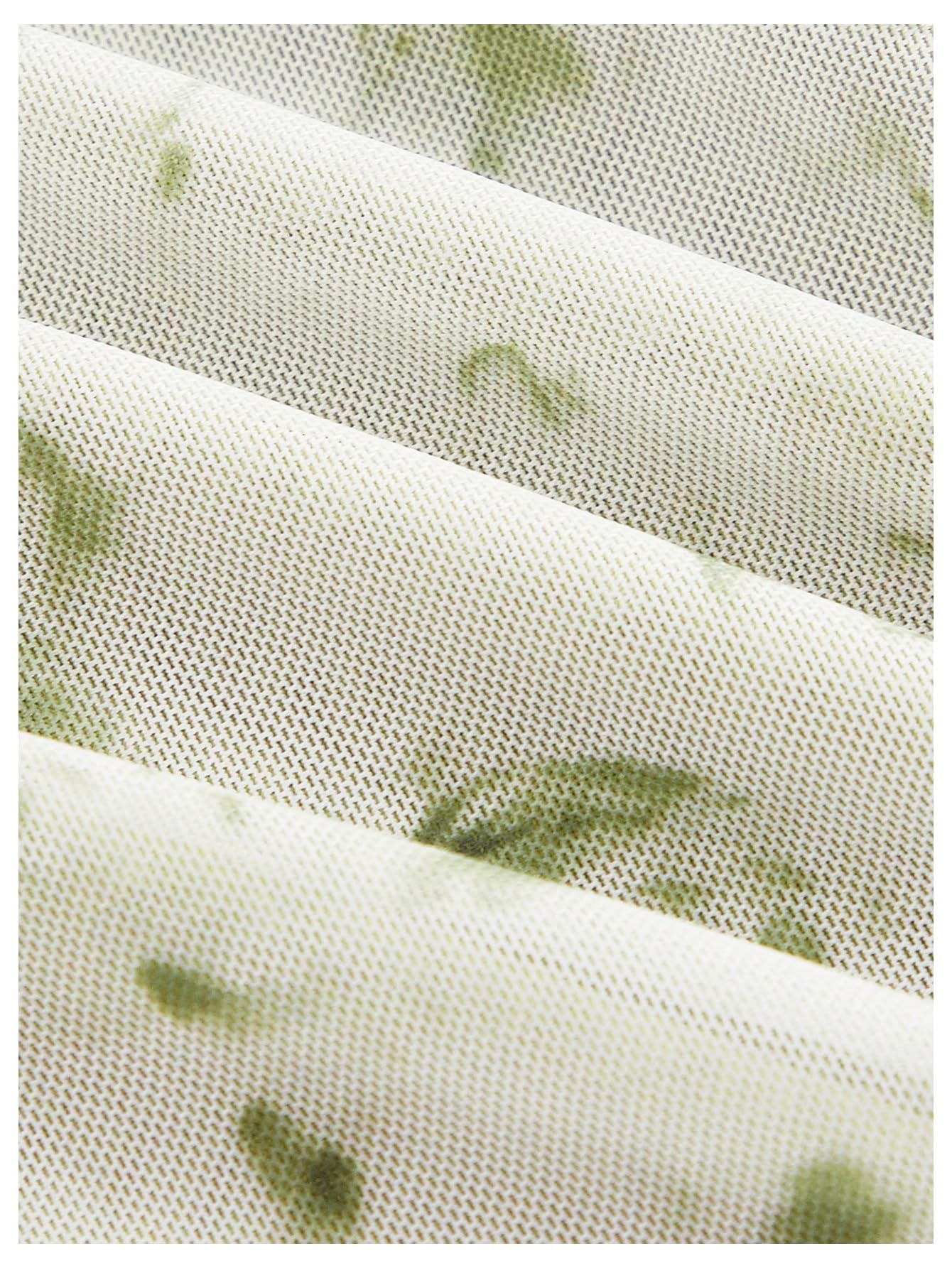 Verdusa Women's Floral Print Mesh Bell Sleeve Tie-Front Top with Lettuce Trim