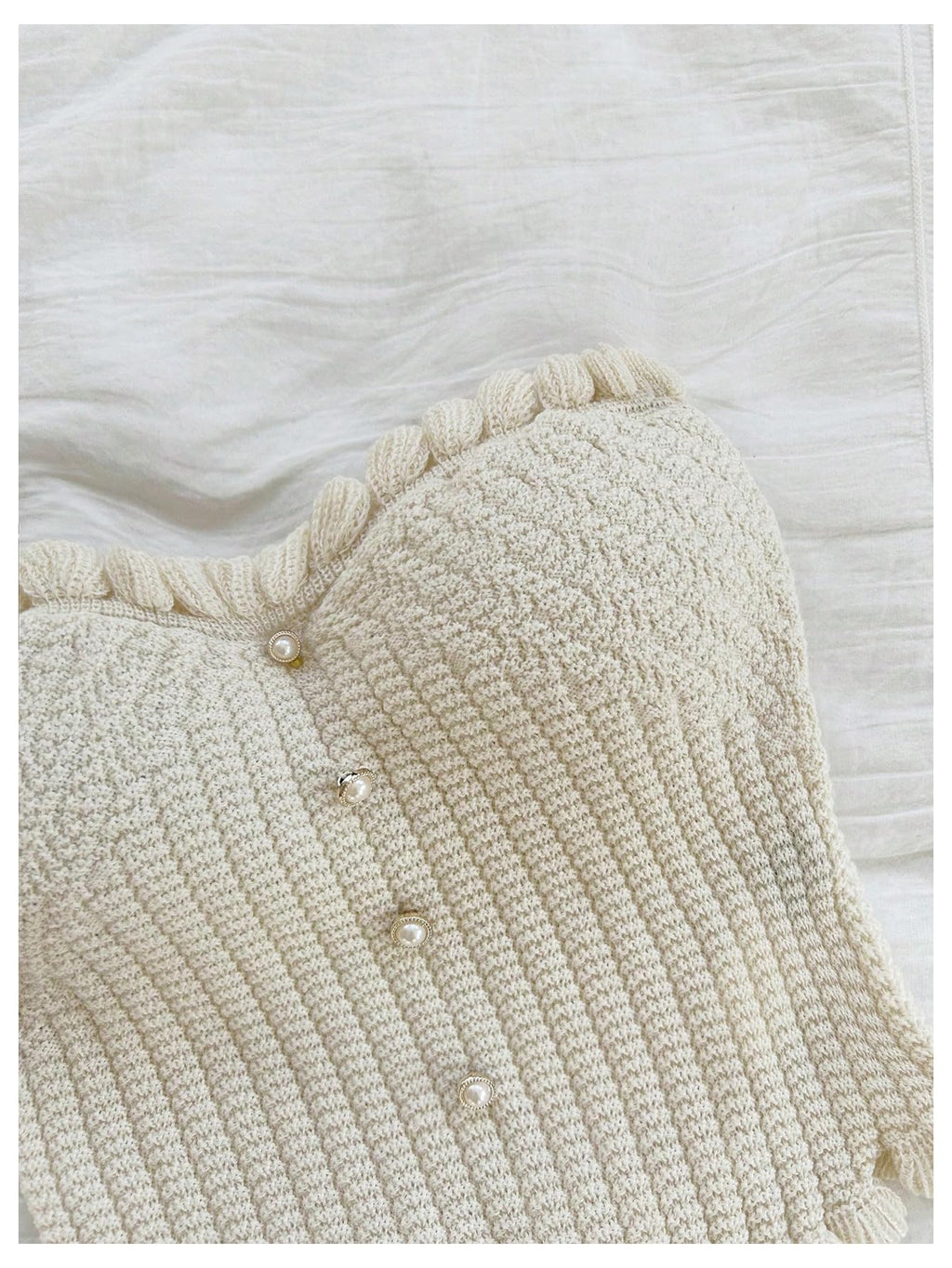 Women's Pearl Strapless Tops Summer Asymmetrical Tube Tops