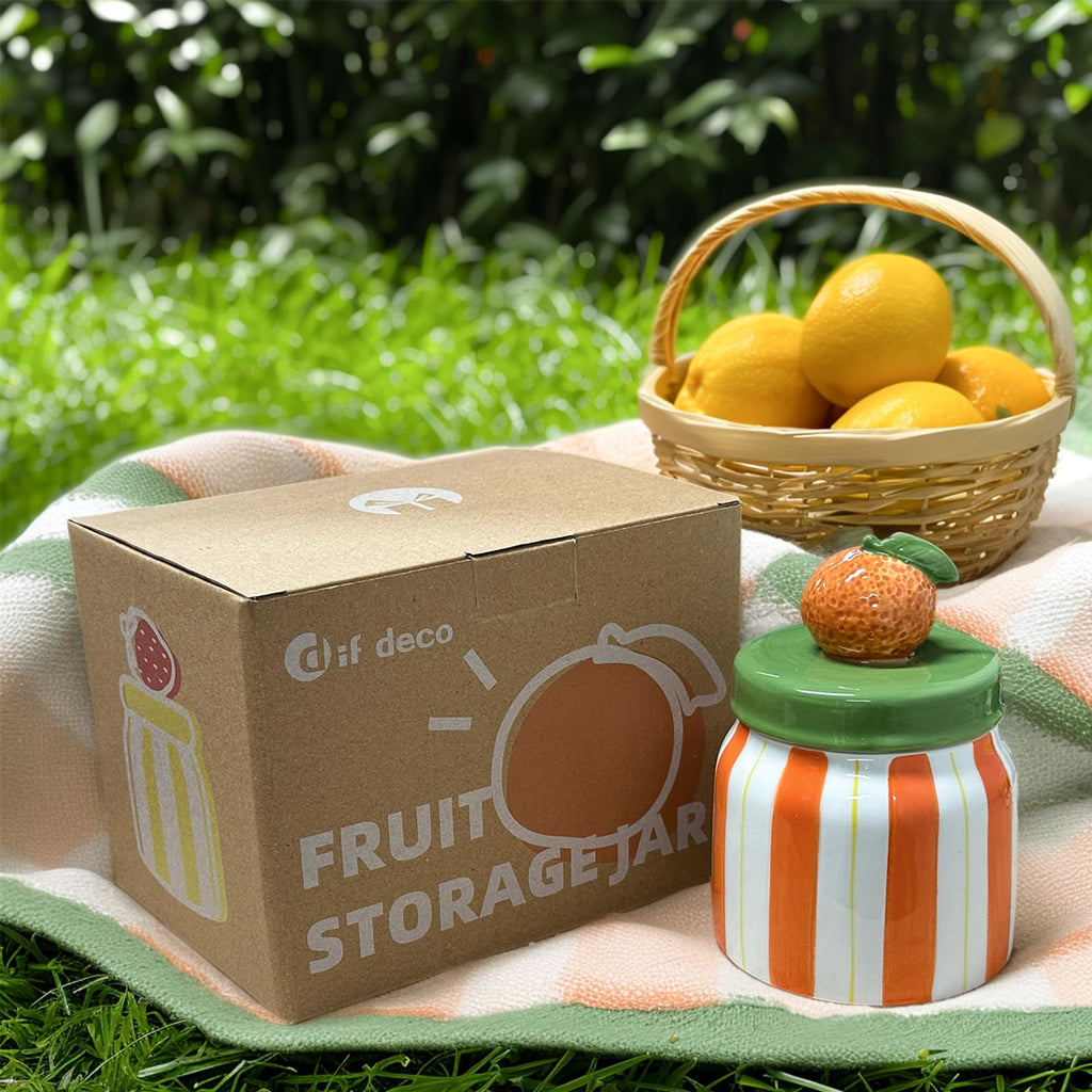 Cookie Jars with Lid Airtight, Hand Painted Ceramic