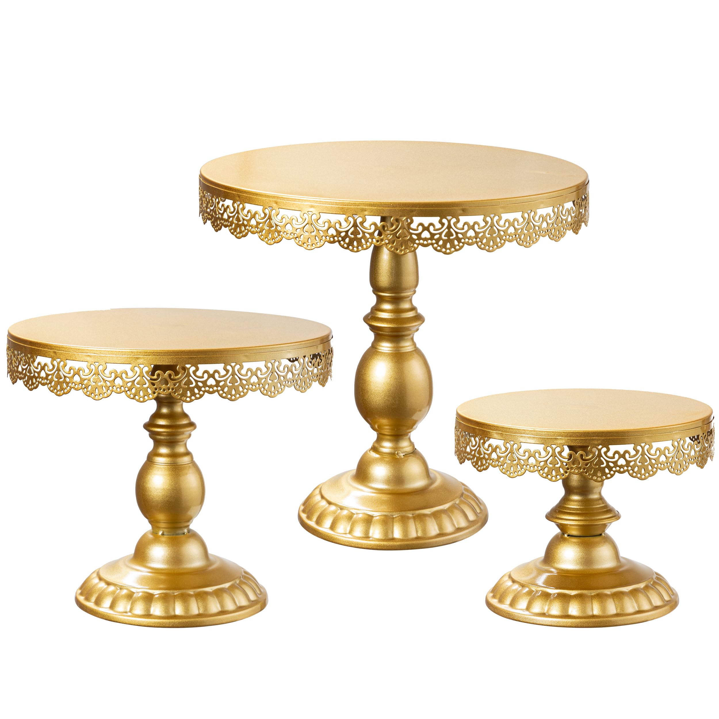 Cake Stand, Cake Stand Set Disc Diameter 8" 10" 12", Perfect Dessert Table Display Set, 3 Pcs