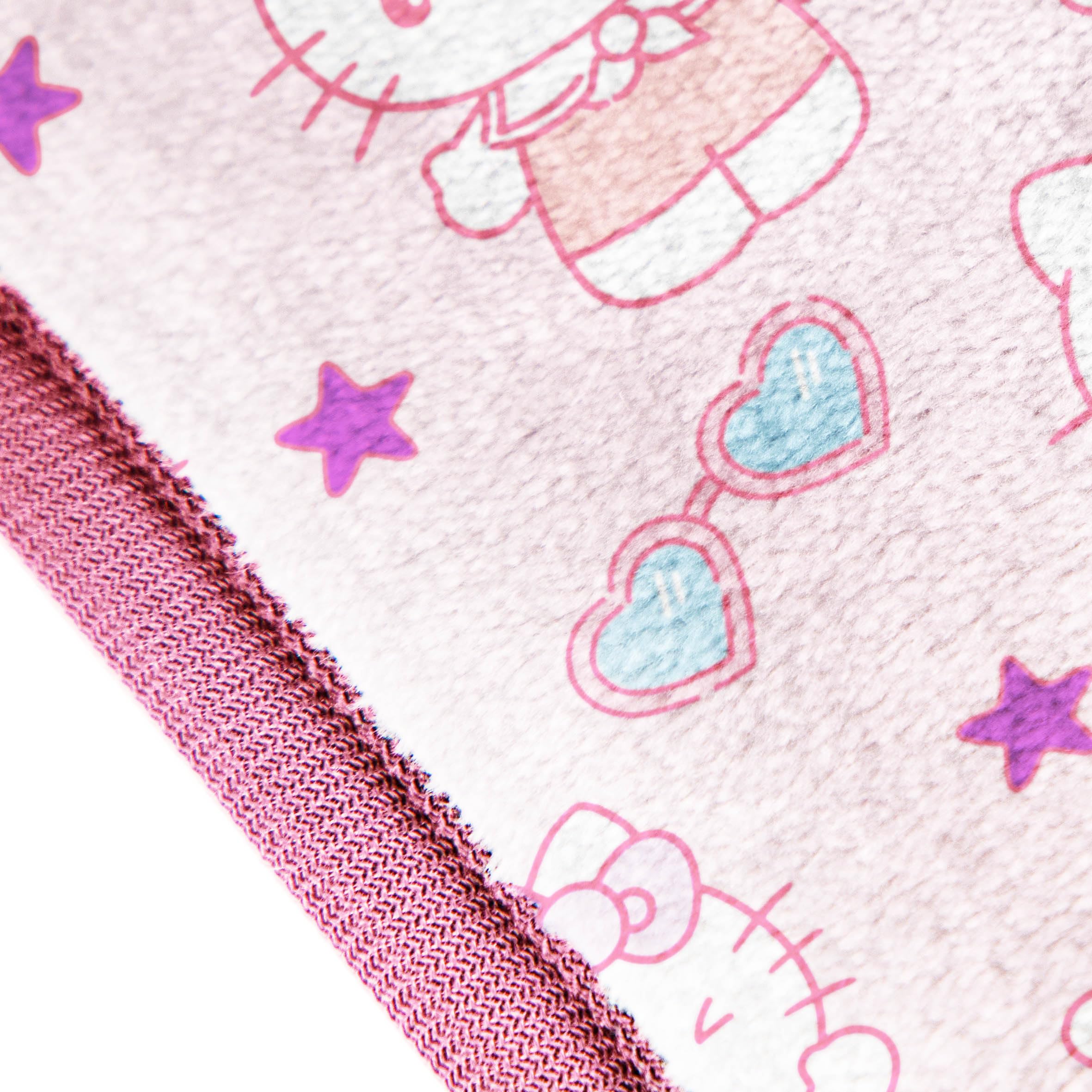 Hello Kitty White Kitties Plush Blanket - Measures 60 x 90 Inches, Kids Bedding - Super Soft Fleece Bedding