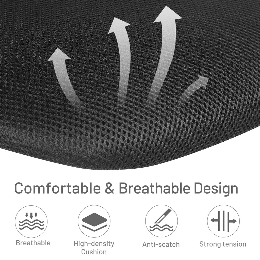 Study Desk Chair Armless Cute, Ergonomic Small Swivel Adjustable Rolling Lightweight Task Chair with Wheels and Mesh Padded Cushion