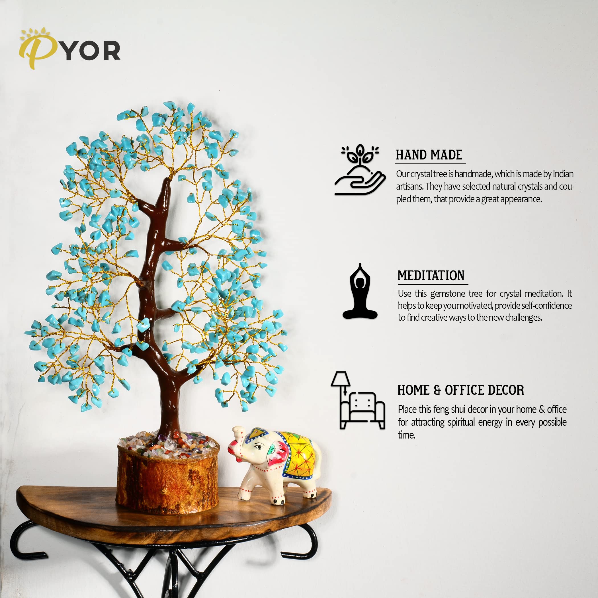 Rose Quartz Crystals Good Luck Money Tree