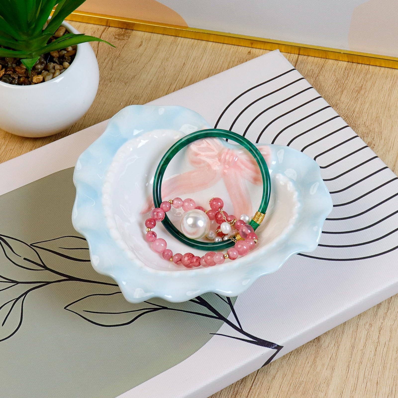 Cute Ceramic Bowls Porcelain Dessert Bowl Suitable (5 Inch)