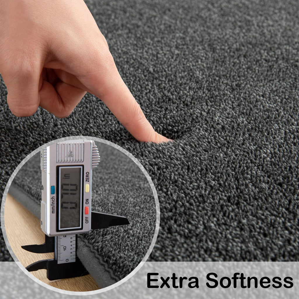 Shag Rugs with Memory Foam for Living Room Dorm, Machine Washable Carpet