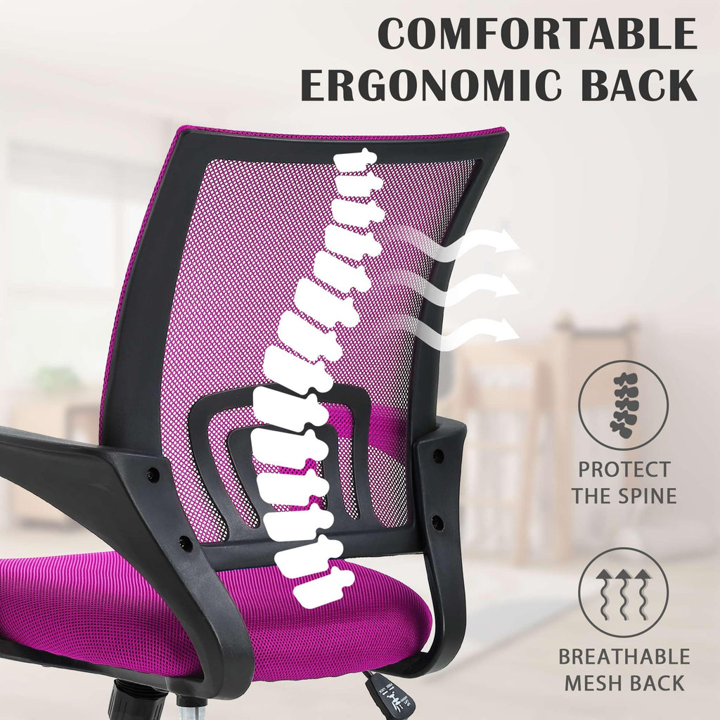 Comfortable Adjustable Mesh Office Chair with Lumbar Support