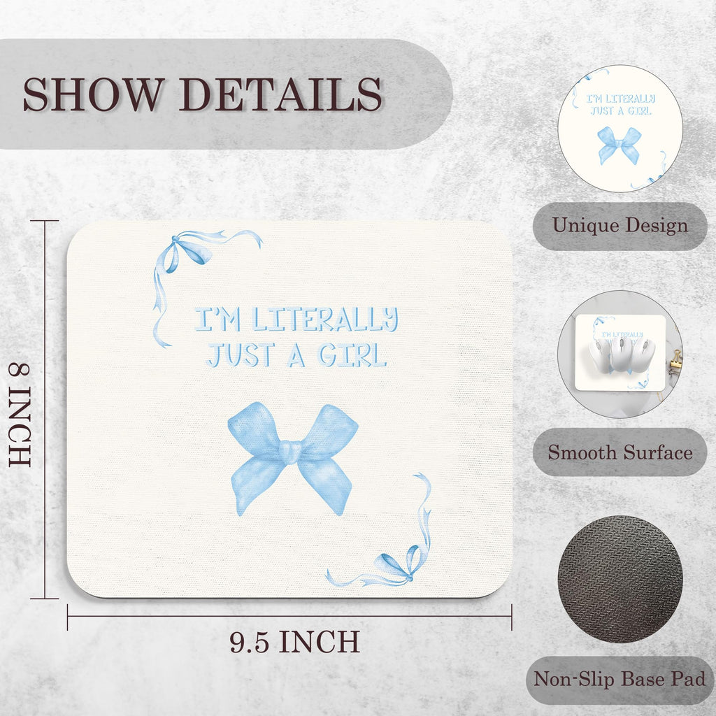 Coquette Mouse Pad, 9.5x8 Inches