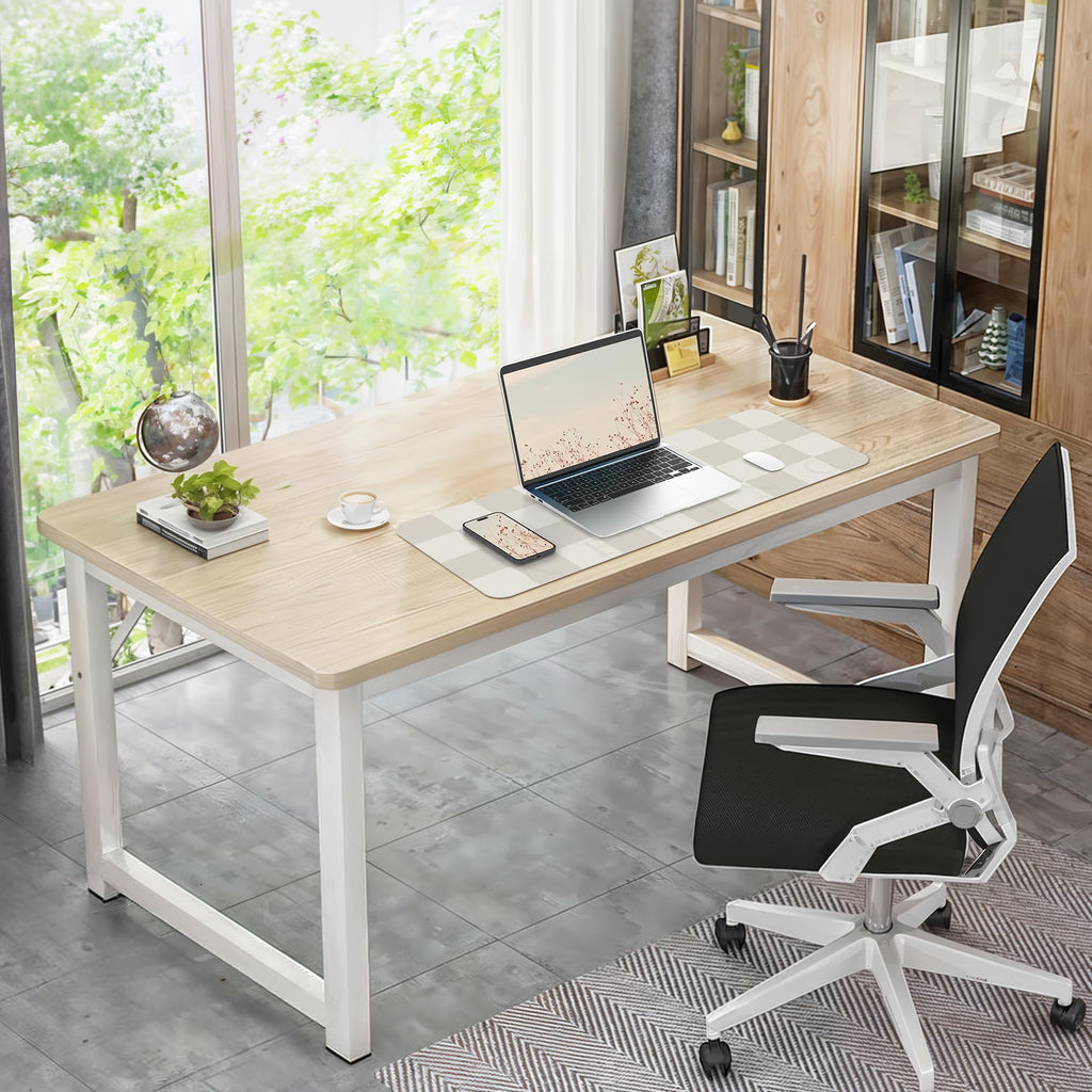 Large Non-Slip Desk Pad - Waterproof PU Leather Desk Protector, 31.5" x 12"