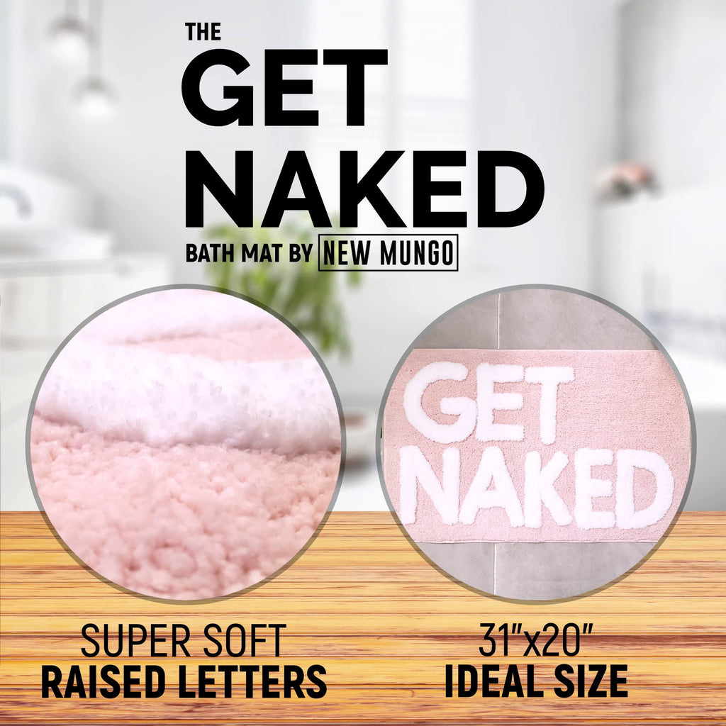Get Naked Bath Mat - Cute Bathroom Rugs 31" x 20"