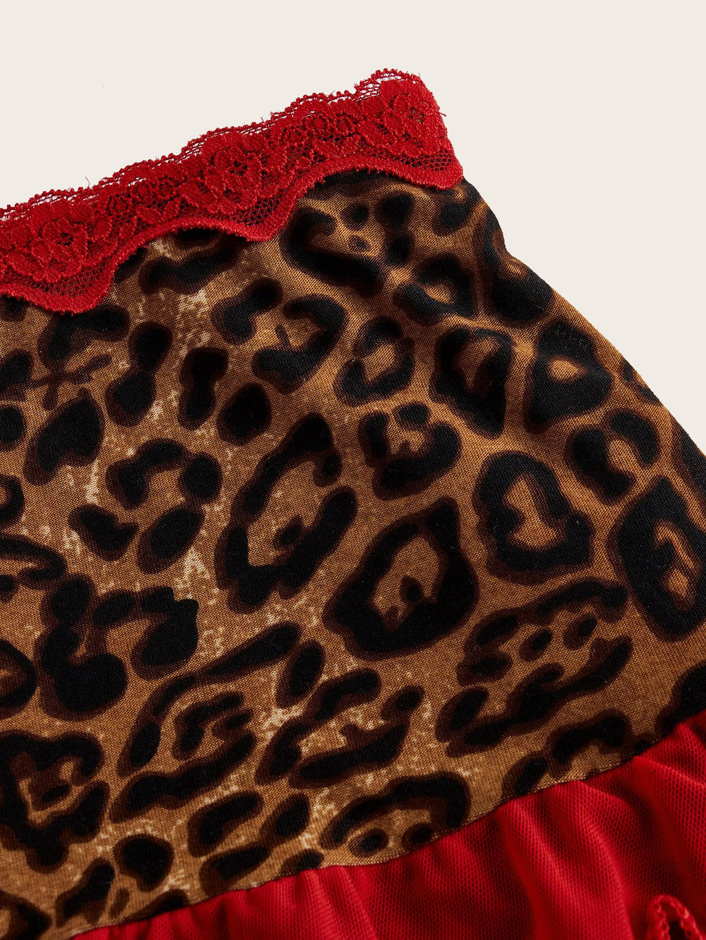 Women Leopard Print Low Rise Mini Skirt Y2k Contrast Mesh Layered Skirts