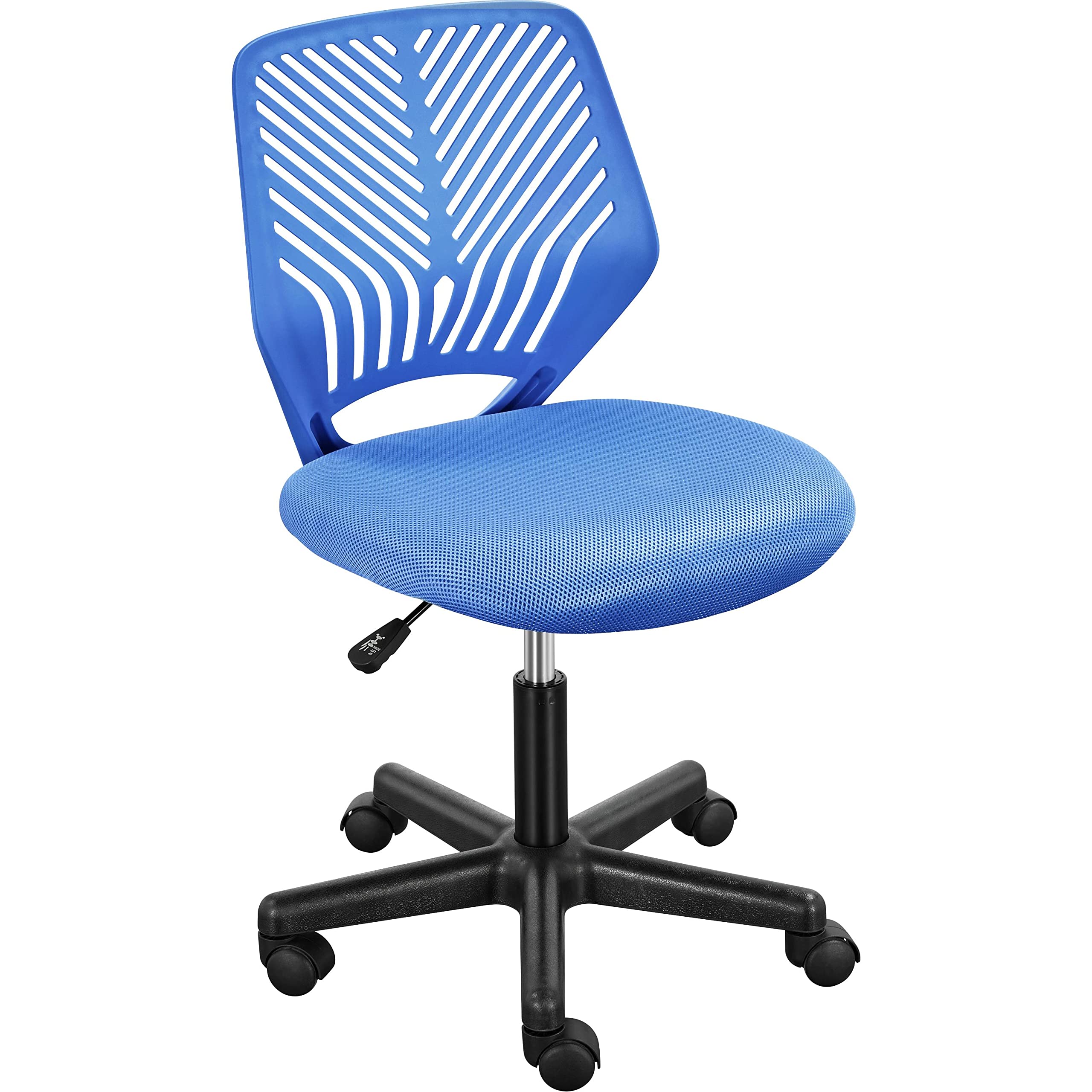 Cute Low-Back Armless Study w/Lumbar Support Adjustable Swivel Chair