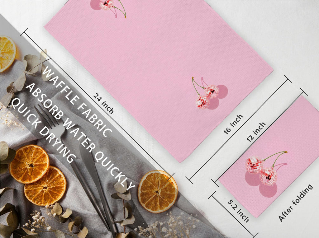 Retro Bathroom Kitchen Decor, Preppy Hand Dish Tea Towels 16×24 Inch