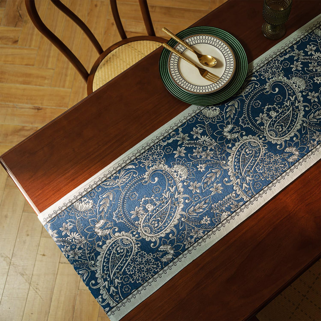 Retro-Luxury Tassels Table Runner Series for Kitchen Dining Table