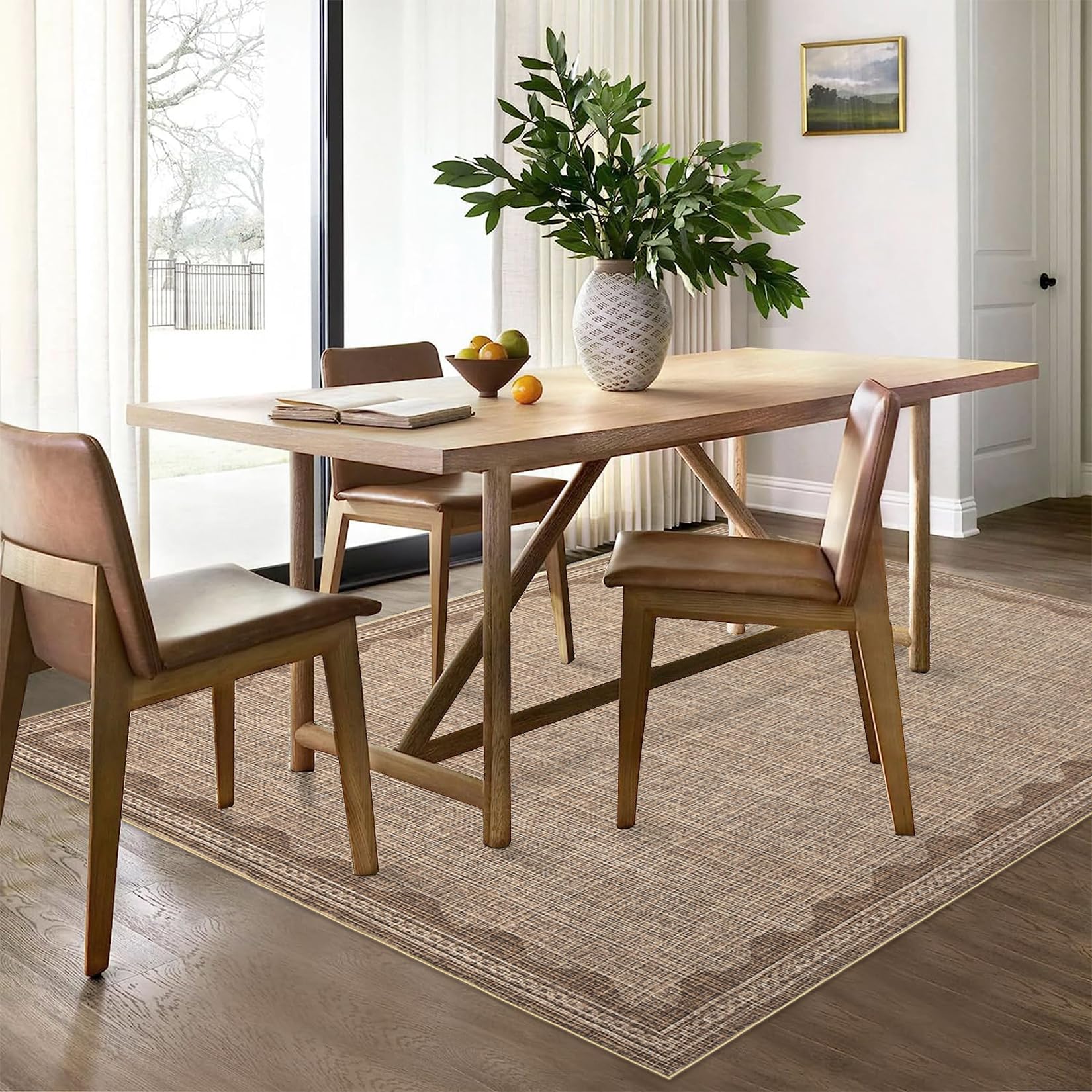 Scalloped Rug Soft Carpet