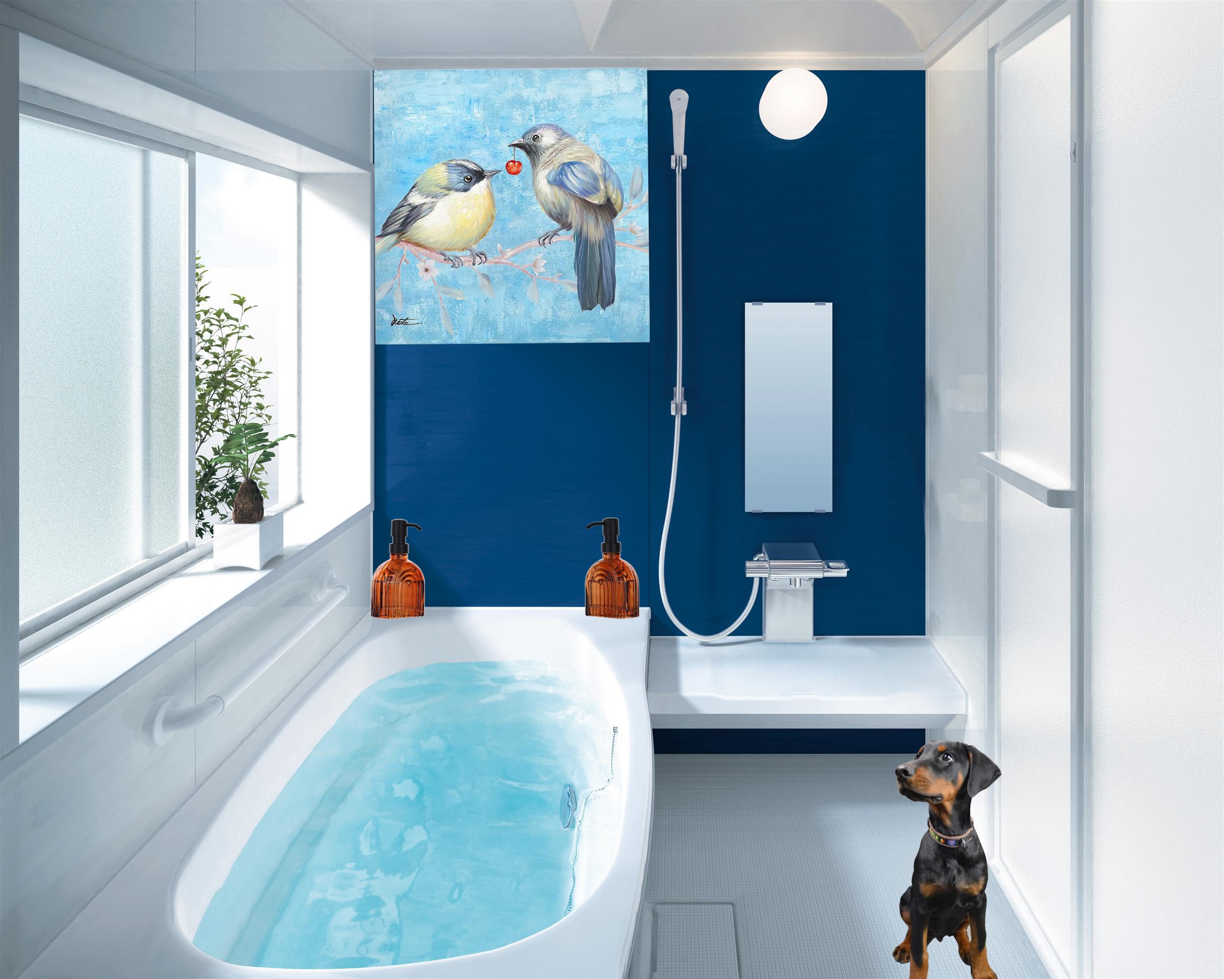 Glass Soap Dispenser Bathroom, 9 Oz Kitchen Soap Dispenser, Refillable Liquid Modern Soap Dispenser for Hand Soap, Lotion Dispensers Bottle