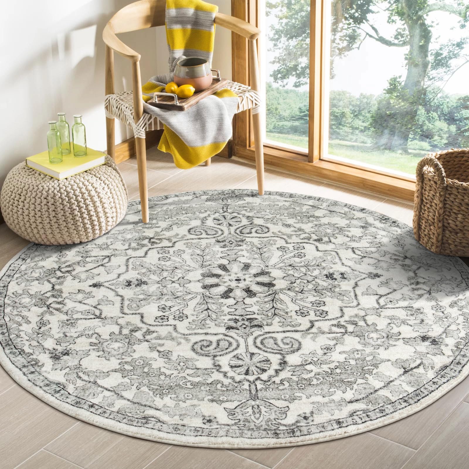 Floral Bohemian Medallion Area Rugs