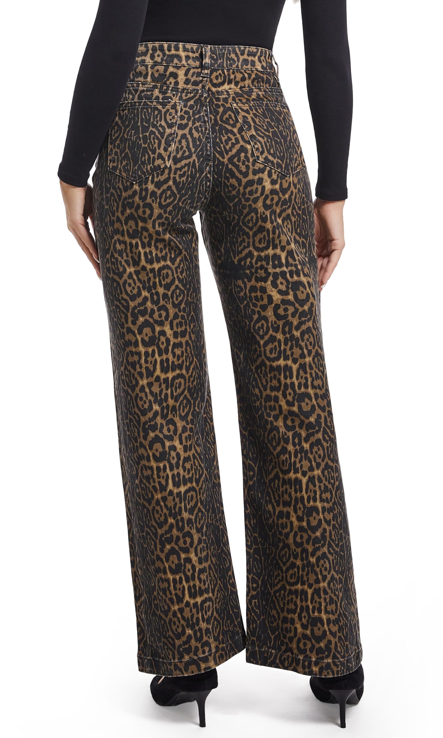 Women's Jeans Straight Leg Casual High Waisted Stretch