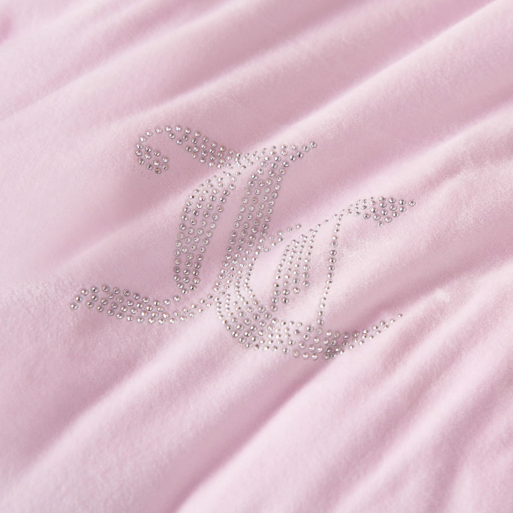 Juicy Couture Solid Velour 3-Piece King Comforter Set â€?Luxurious Bedding Ensemble