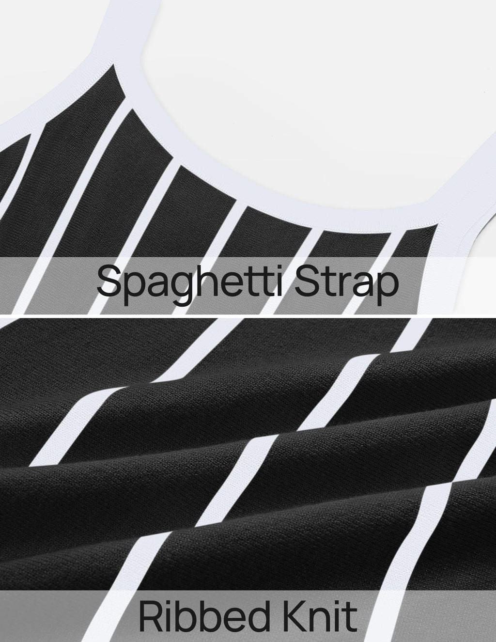 Wome's Summer Sleeveless Striped Midi Dress 2025 Knit Casual Elegant A Line Swing Long Dresses