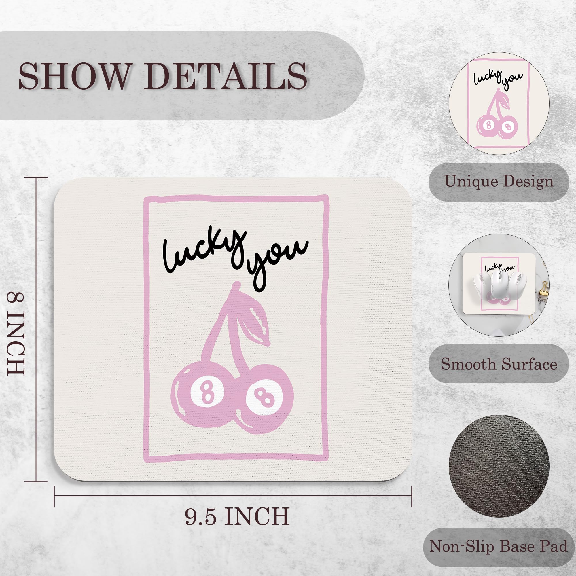 Coquette Mouse Pad, 9.5x8 Inches