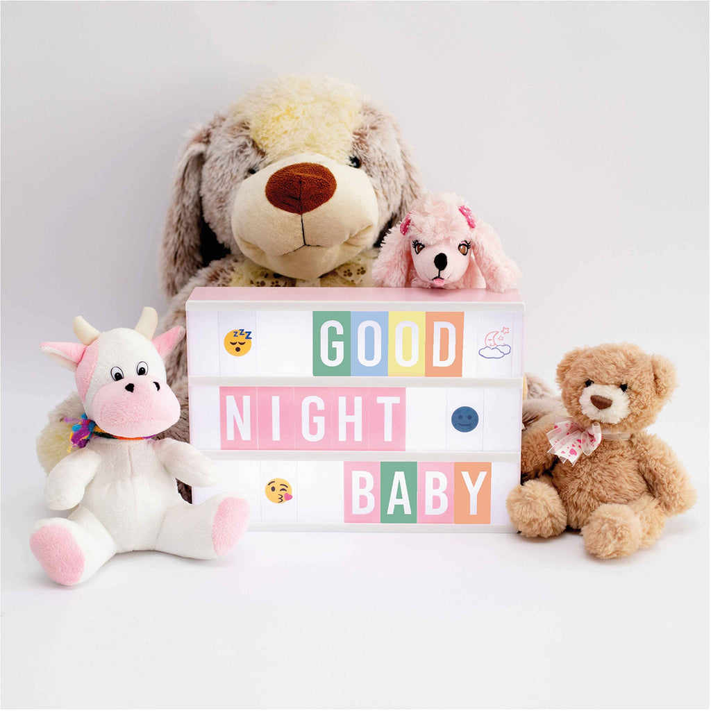 Light Box â€?400 Letters & Emojis, LED Sign for Home & Office Decor, Gifts for Women & Girls