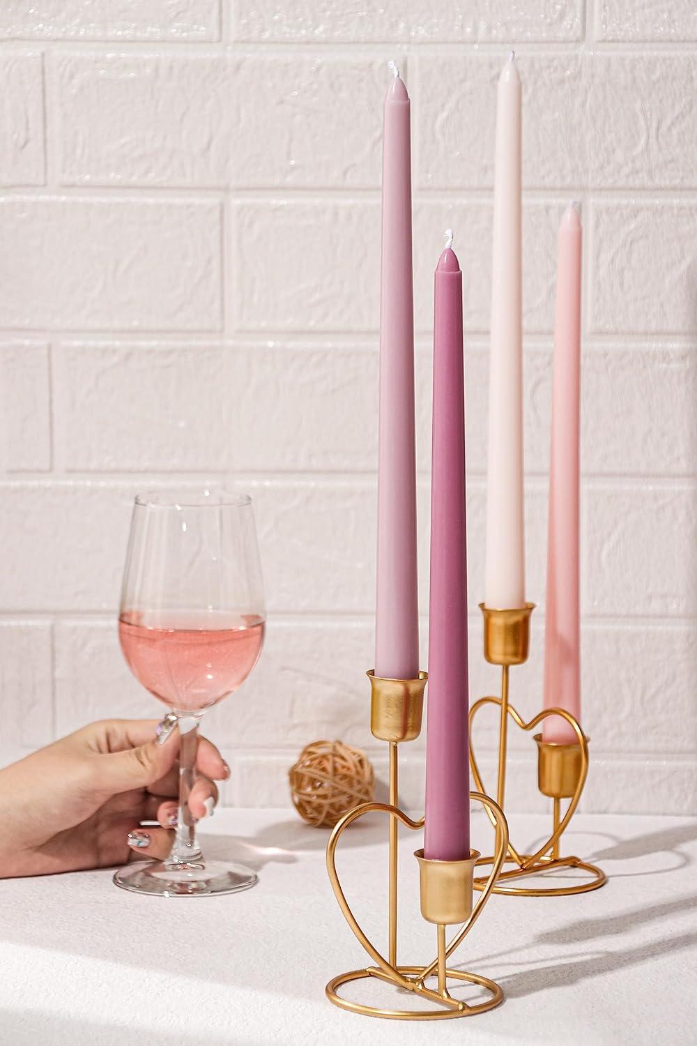 Taper Candles Unscented Smokeless Long Tall Tapered Candle for Candlesticks SticksHome Decor Dinner