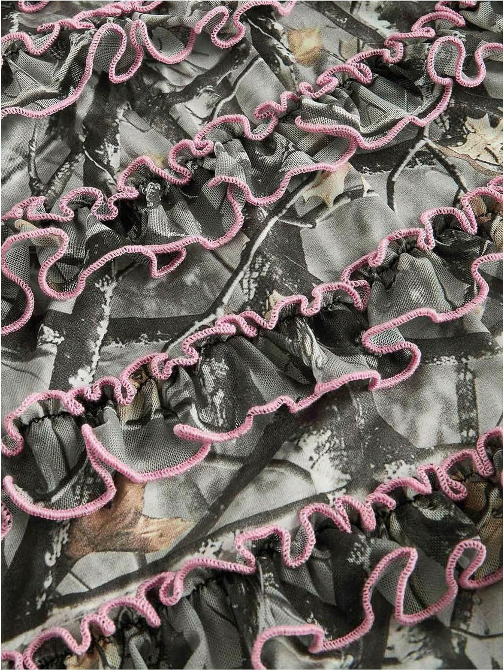 Women's Strapless Tube Jumpsuit with Ruffles, Punk, Gothic Style