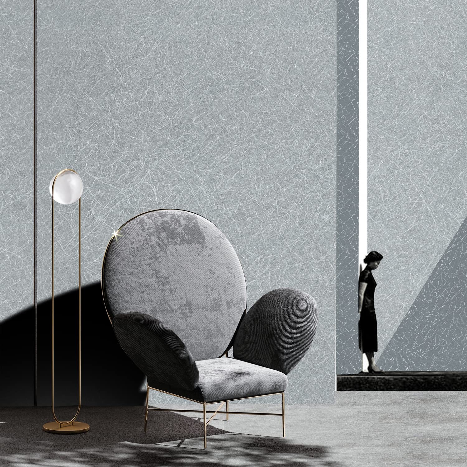 Silk Peel and Stick Contact Paper Textured Self Adhesive Removable Wall Sticker m Waterproof