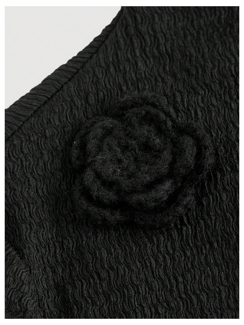 Women's 3D Floral Bell Sleeve Mock Neck Midi Dress Ruffle Hem Bodycon Wedding Guest Dresses